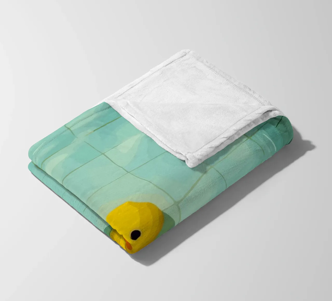 Duck drowns in swimming pool coperta in pile da Dumery Art