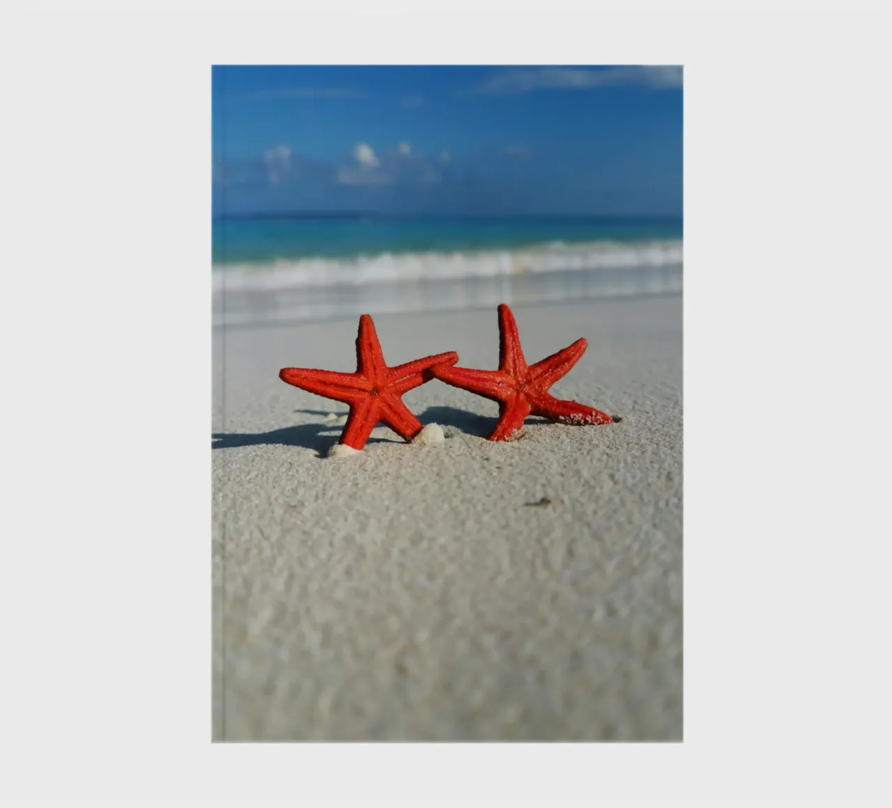 Parallel Red Stars notebook by Nature's Palette