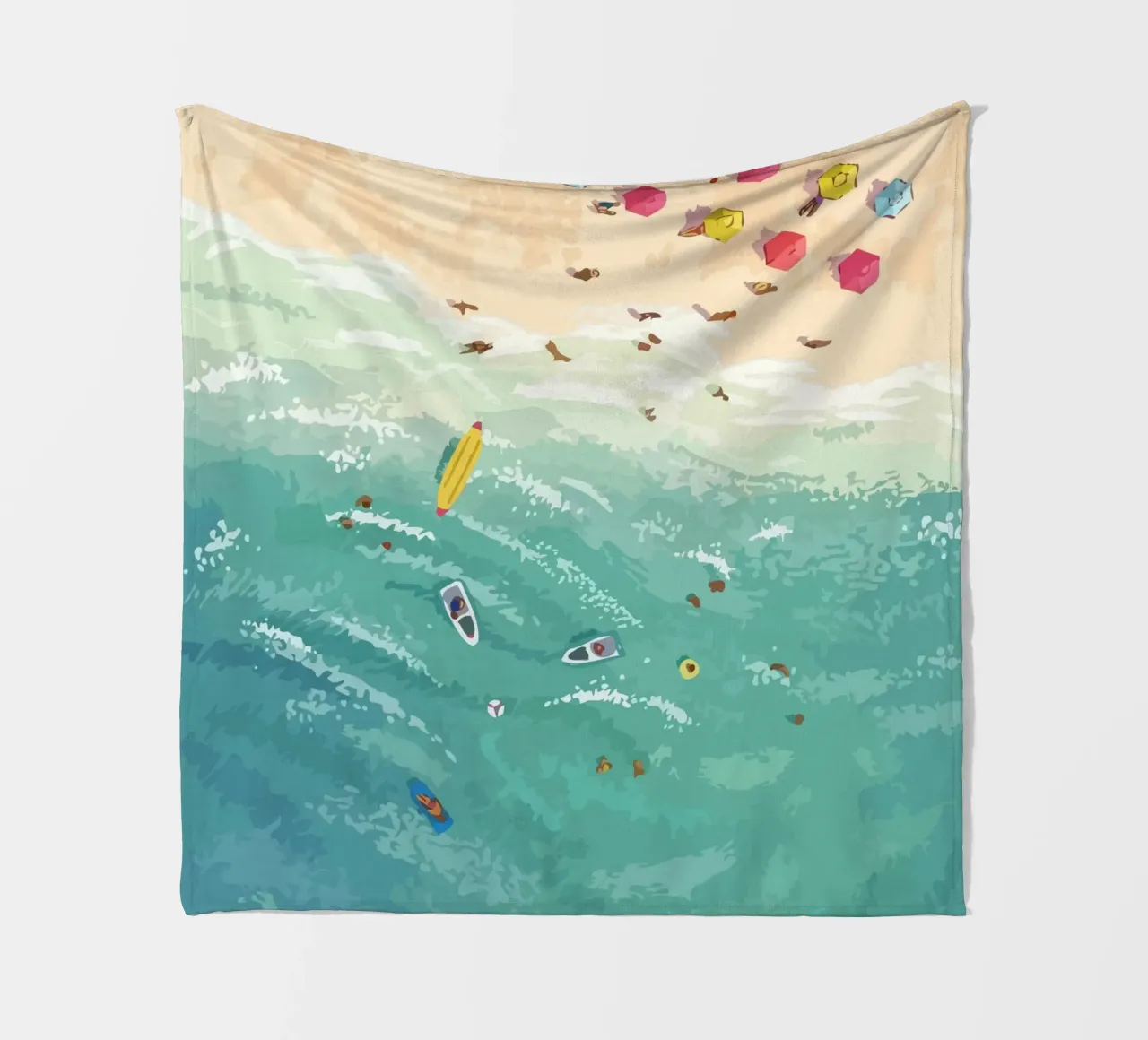 beach view from above coperta in pile da Dumery Art