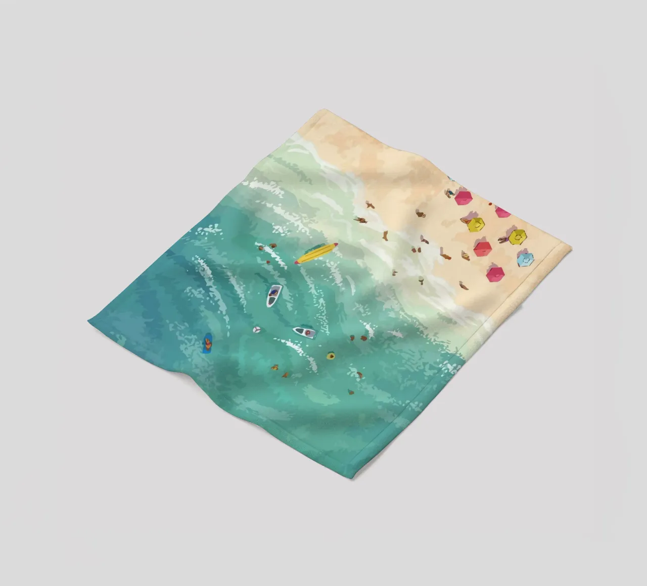 beach view from above coperta in pile da Dumery Art