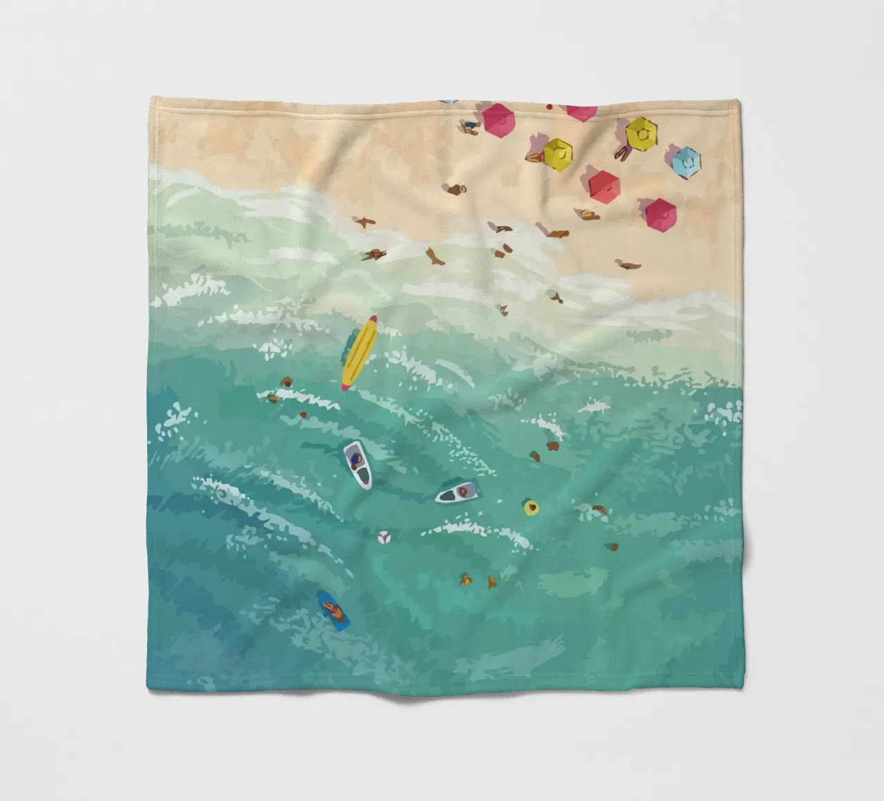 beach view from above coperta in pile da Dumery Art