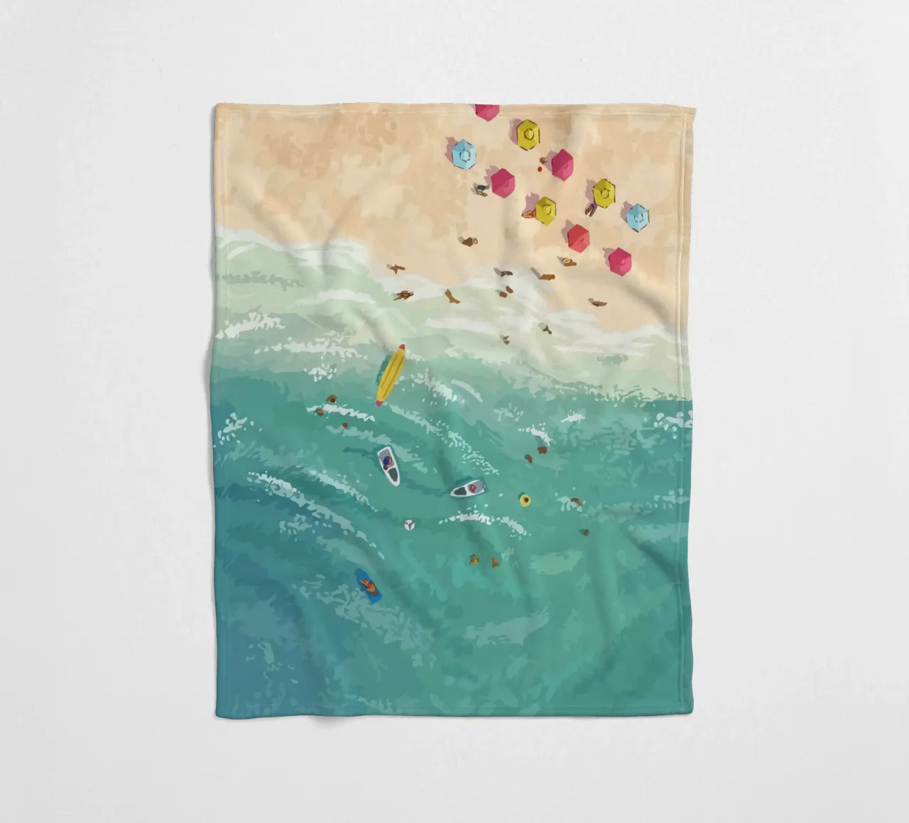 beach view from above coperta in pile da Dumery Art