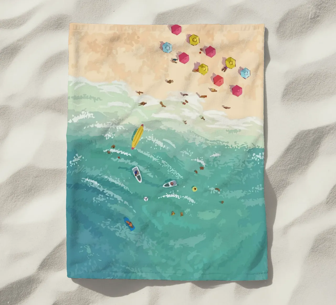 beach view from above telo mare da Dumery Art