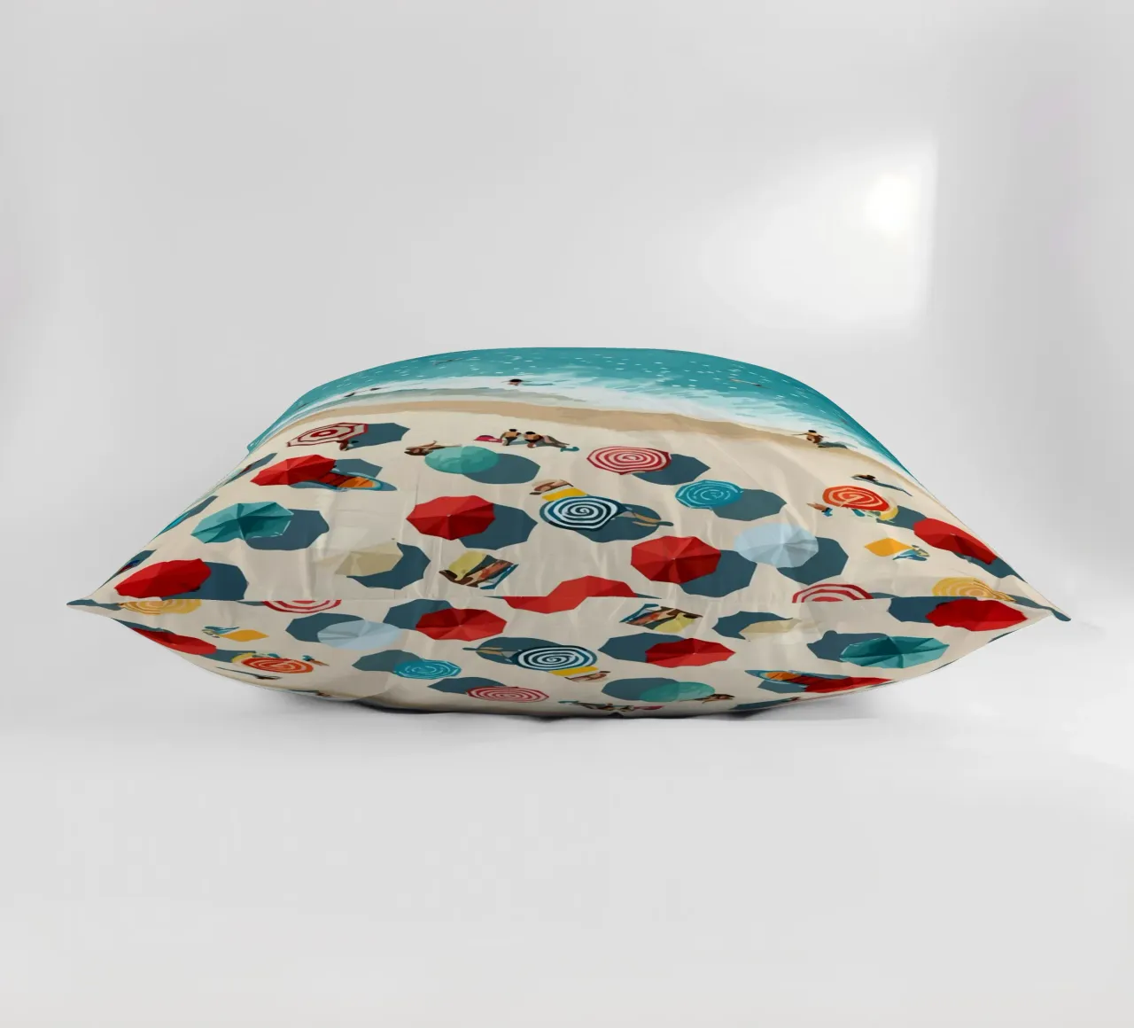 beach view from above cuscino da Dumery Art