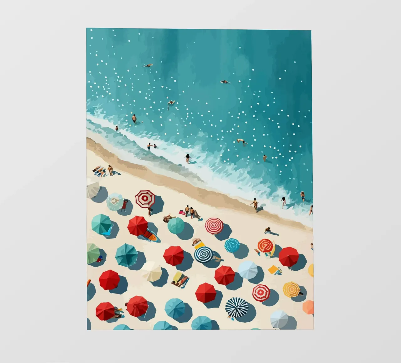 beach view from above pellicola backlit da Dumery Art