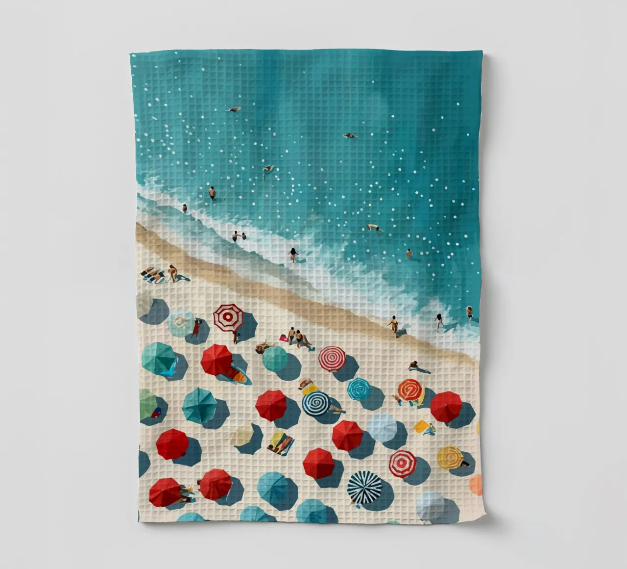 beach view from above canovaccio da cucina da Dumery Art
