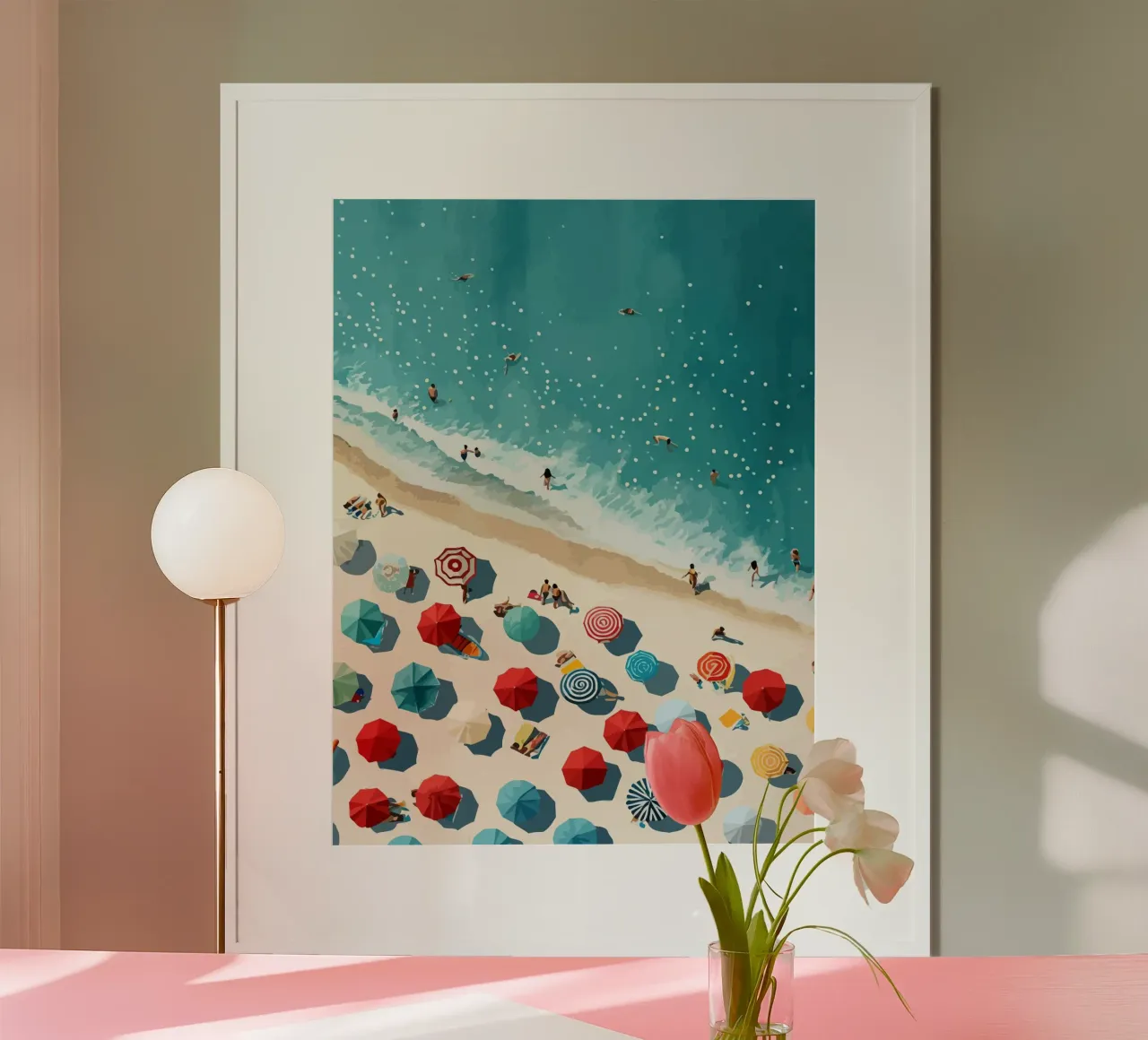 beach view from above poster de Dumery Art