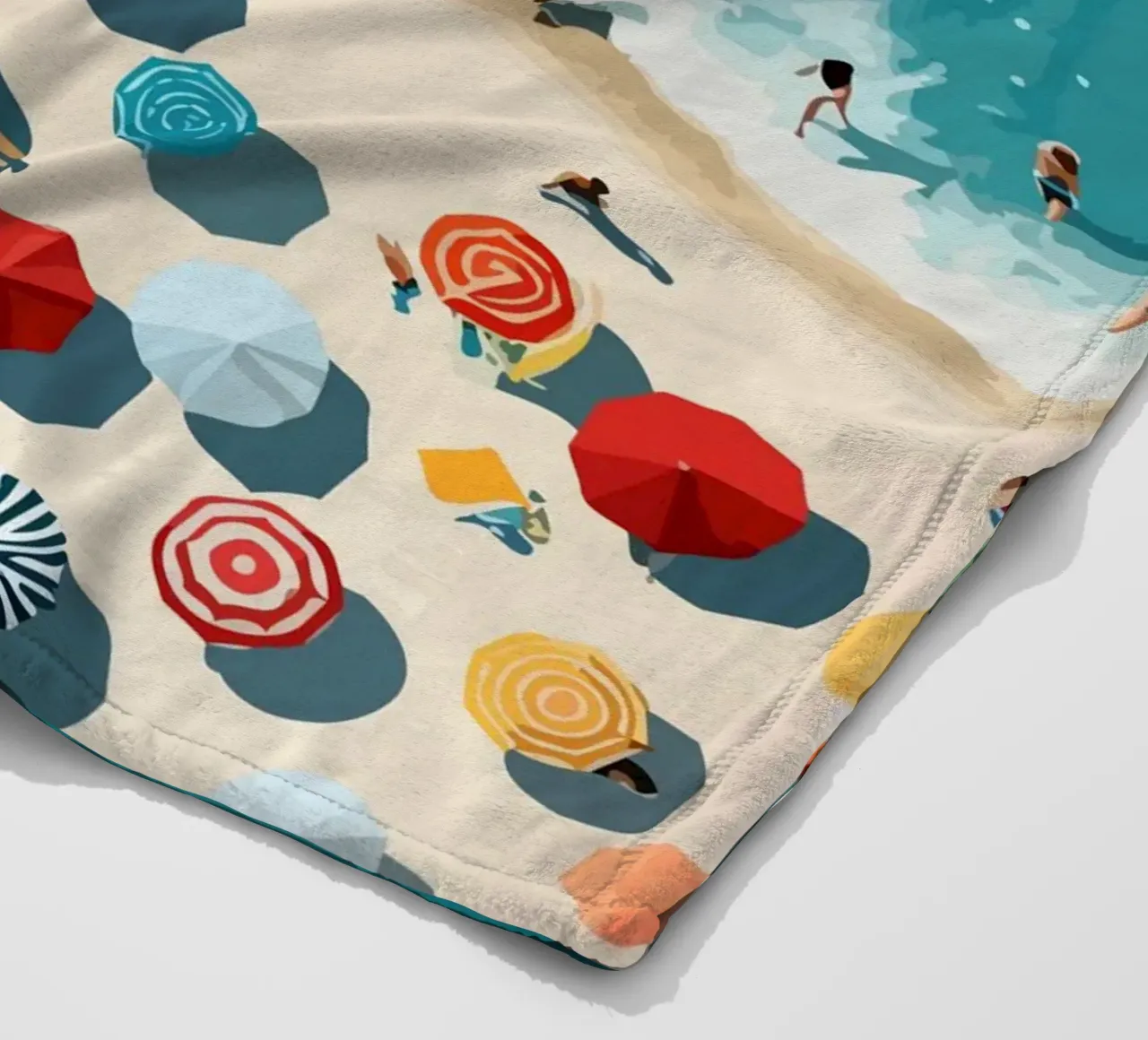 beach view from above coperta in pile da Dumery Art