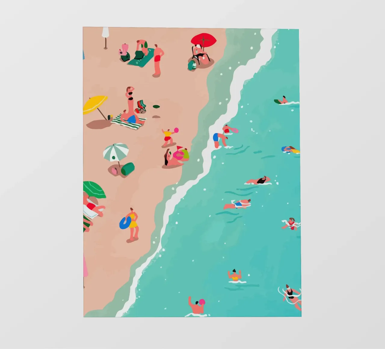 beach view from above pellicola backlit da Dumery Art