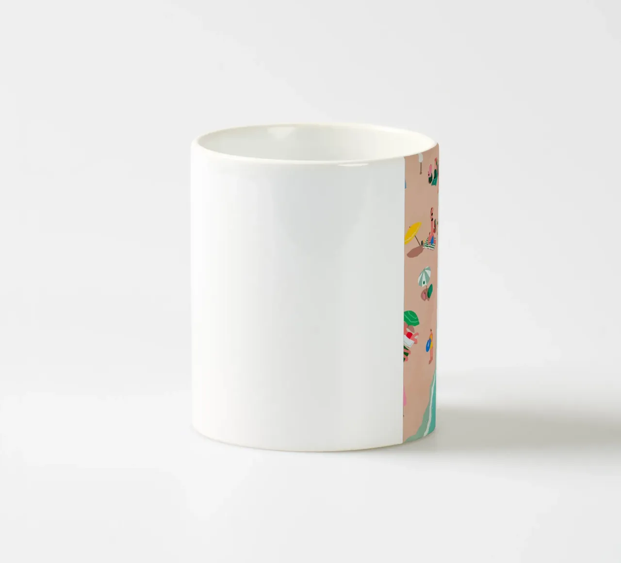 beach view from above tazza in ceramica da Dumery Art