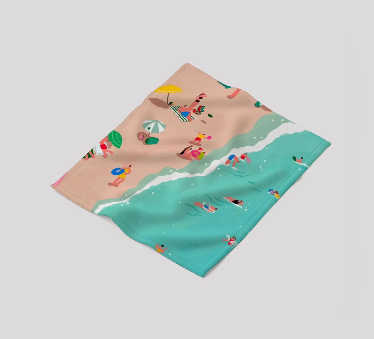 beach view from above coperta in pile da Dumery Art