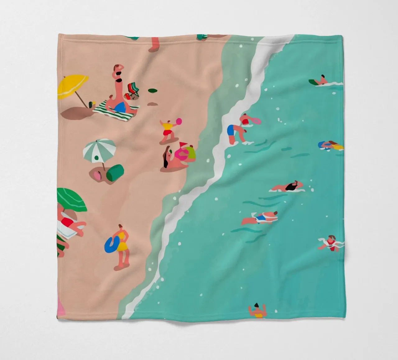 beach view from above coperta in pile da Dumery Art