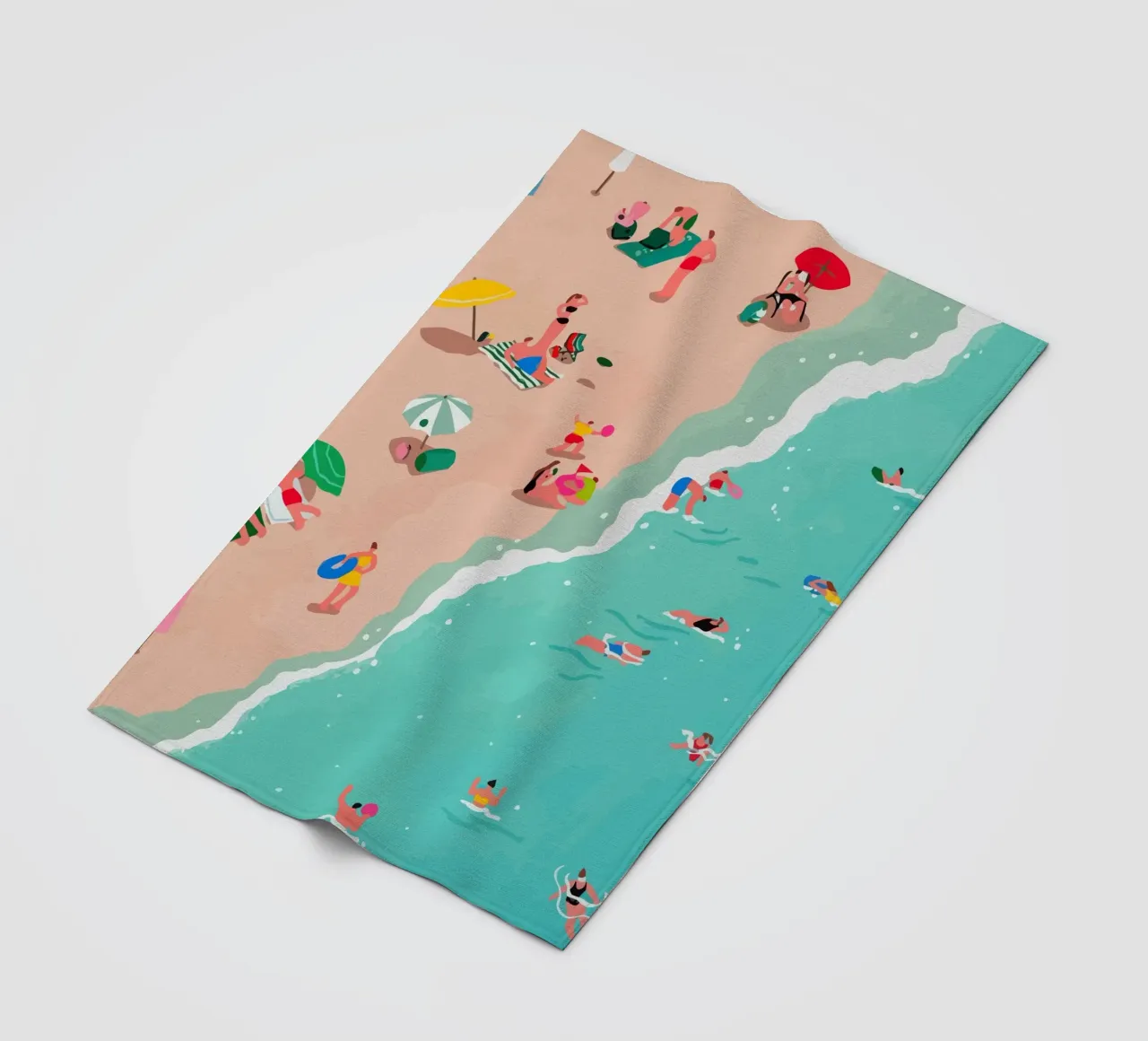 beach view from above coperta in pile da Dumery Art