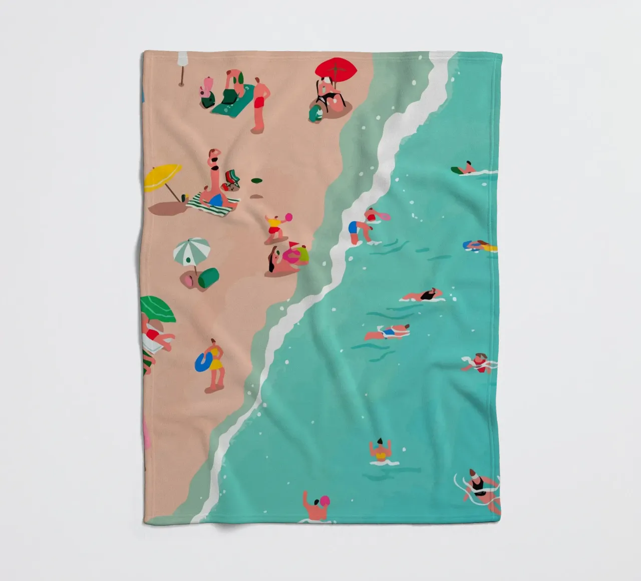beach view from above coperta in pile da Dumery Art