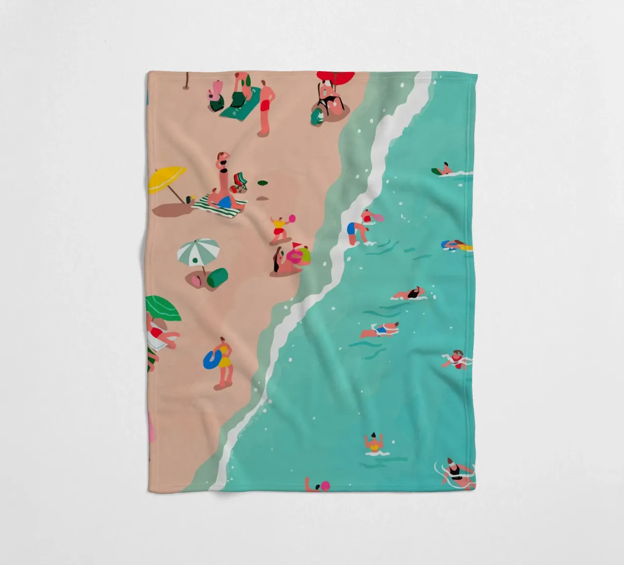 beach view from above coperta in pile da Dumery Art