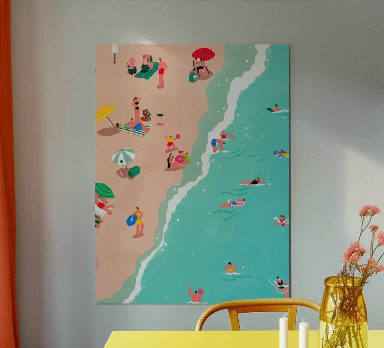 beach view from above poster de Dumery Art