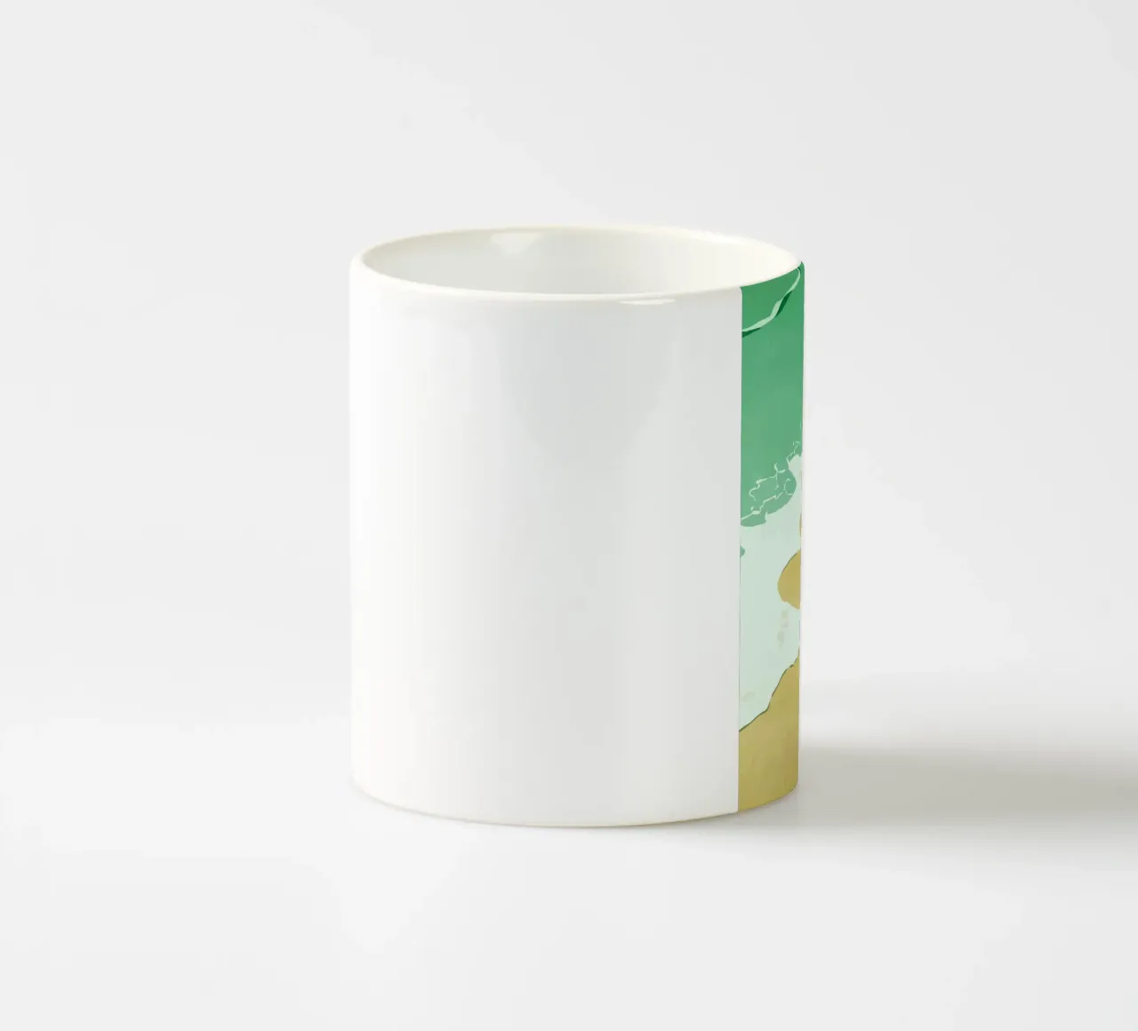 hugging on the beach tazza in ceramica da Dumery Art