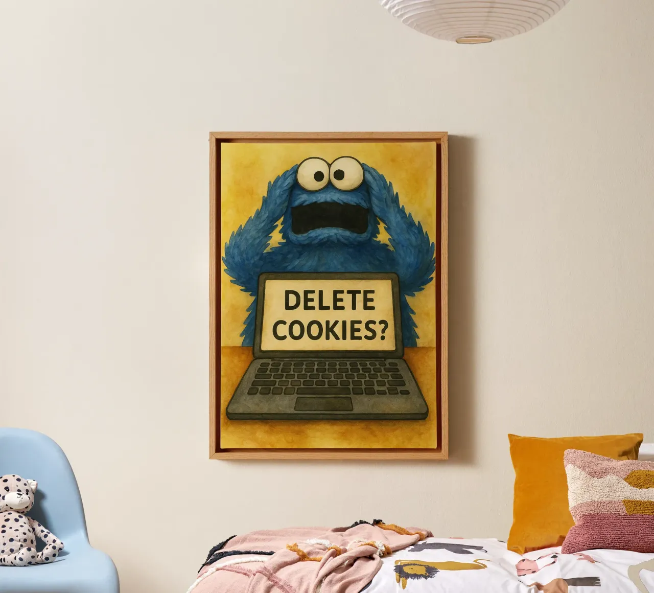 grappige pop cookies verwijderen kantoorhumor canvas met Baklijst van tanabaroo
