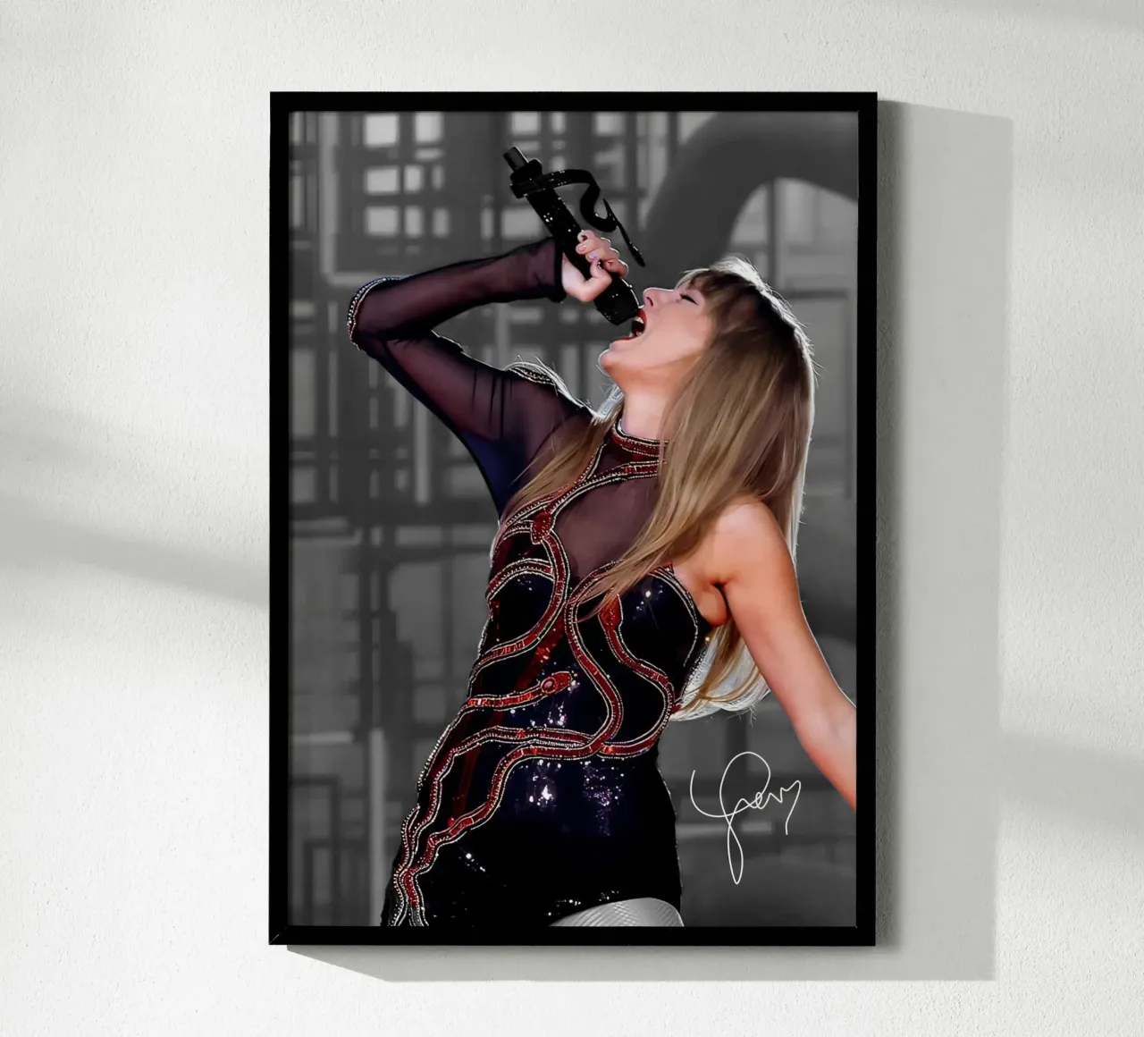 La fantastica Taylor Swift poster con telaio in legno da shiners