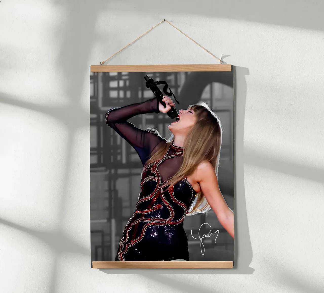 La fantastica Taylor Swift poster con telaio in legno da shiners