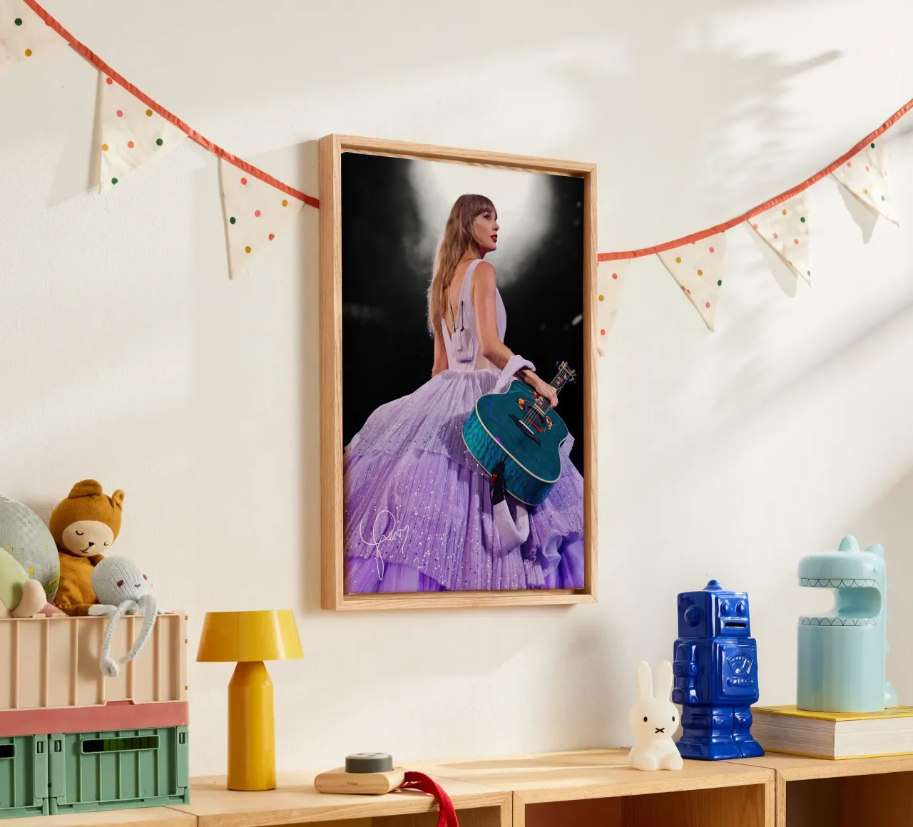 De koningin Taylor Swift canvas met Baklijst van shiners