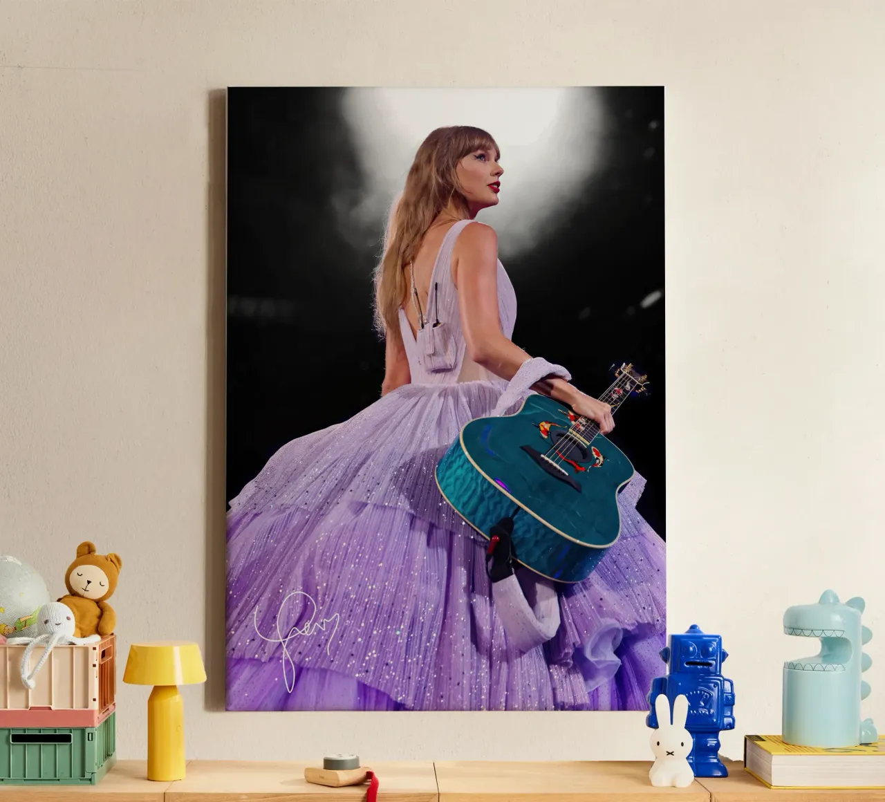 De koningin Taylor Swift canvas met Baklijst van shiners