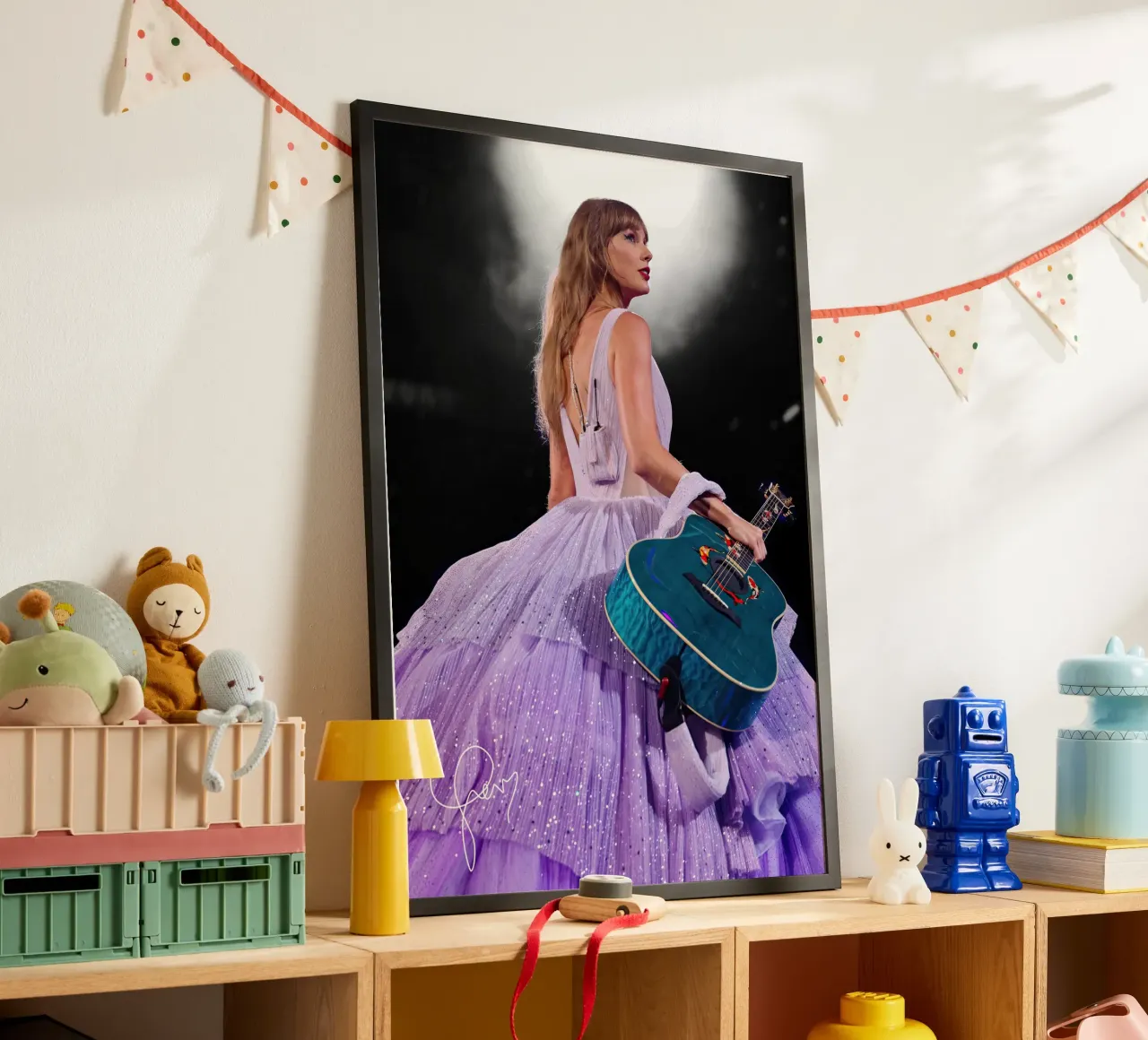 La regina Taylor Swift poster con telaio in plastica da shiners
