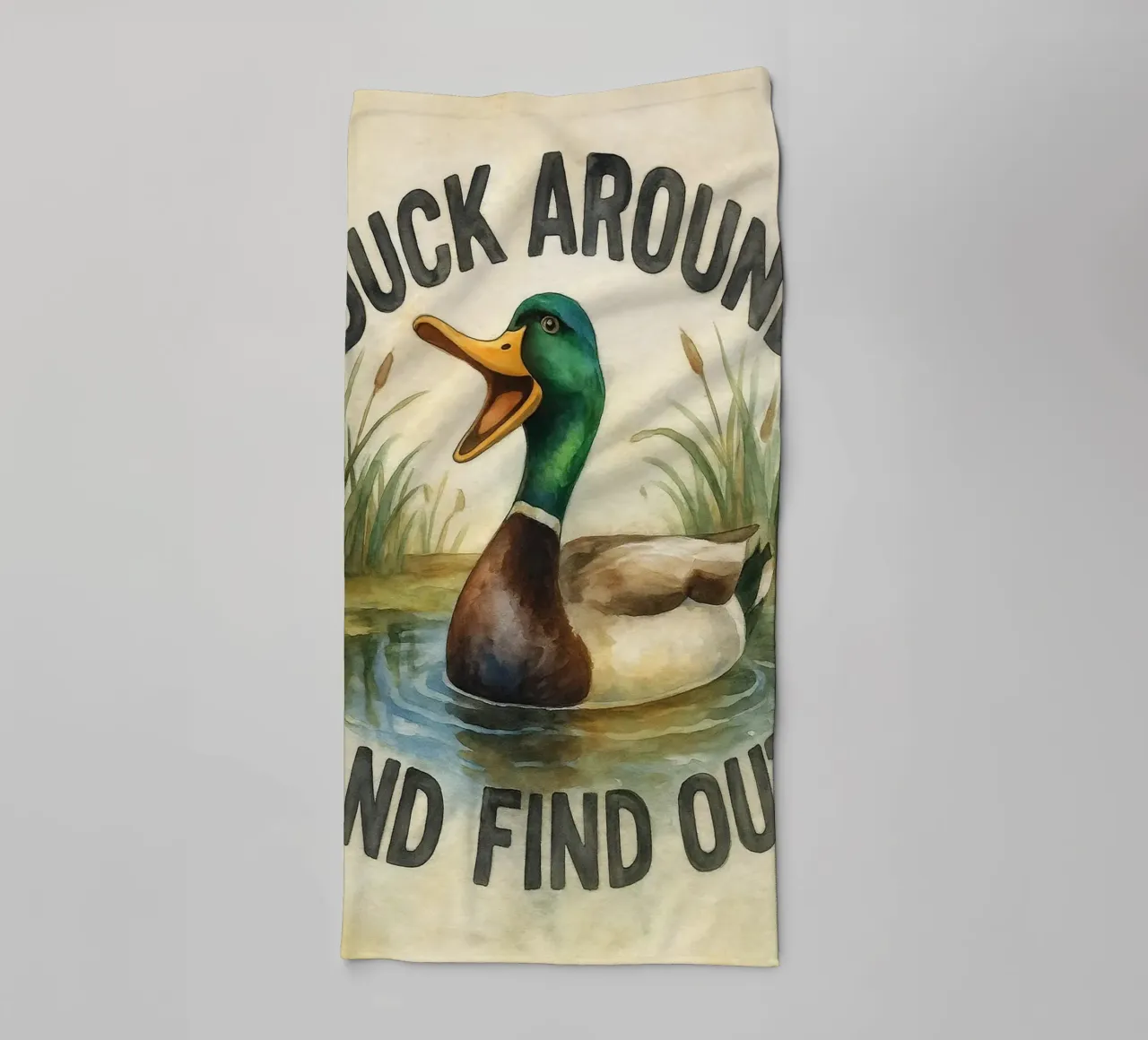 funny duck around and find out towel by tanabaroo