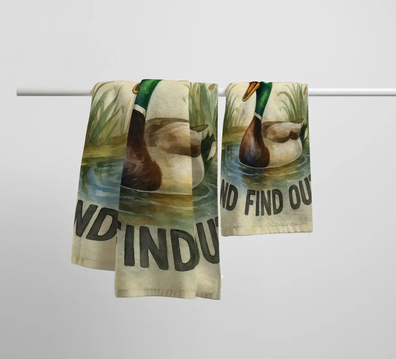 funny duck around and find out towel by tanabaroo