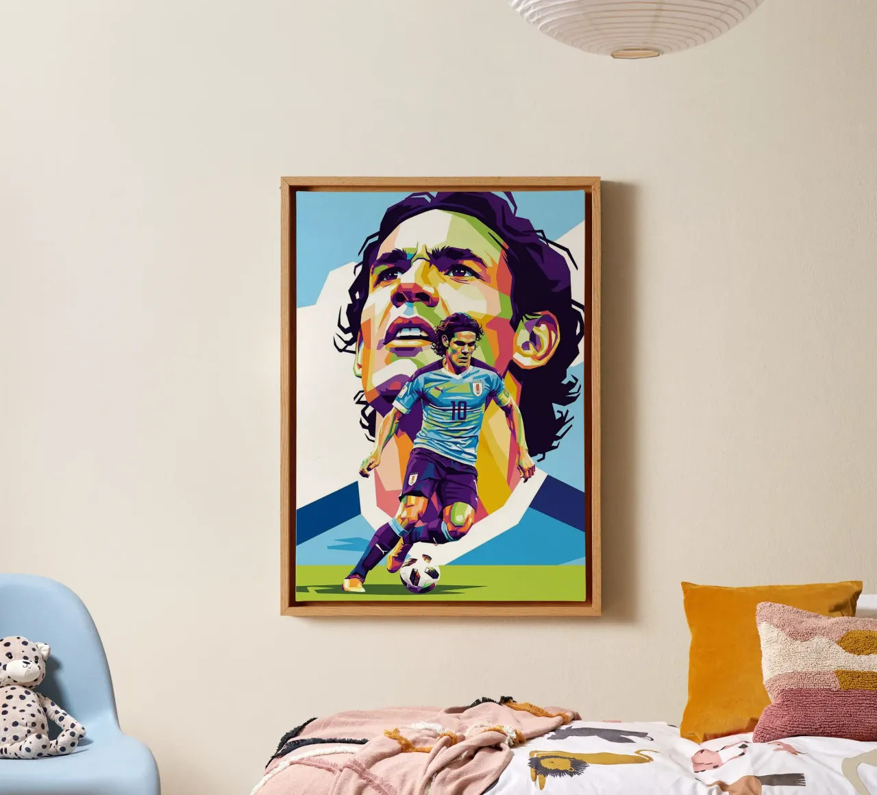 Cavani ritratto pop art #1 tela con Cornice a cassetta da Hantamrata