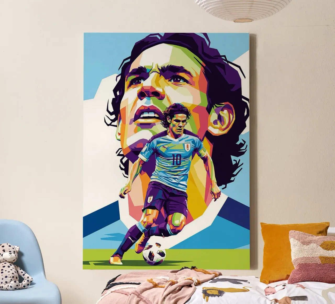 Cavani ritratto pop art #1 tela con Cornice a cassetta da Hantamrata