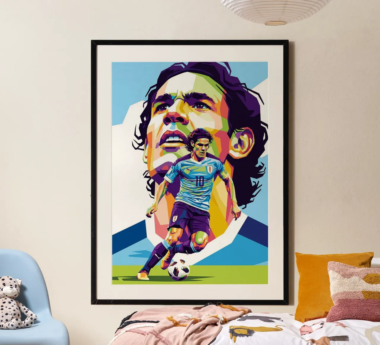 Cavani ritratto pop art #1 poster da Hantamrata