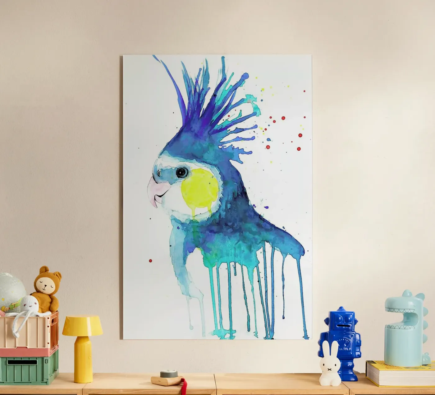 Cockatiel plexiglass da Mathilde Olsen