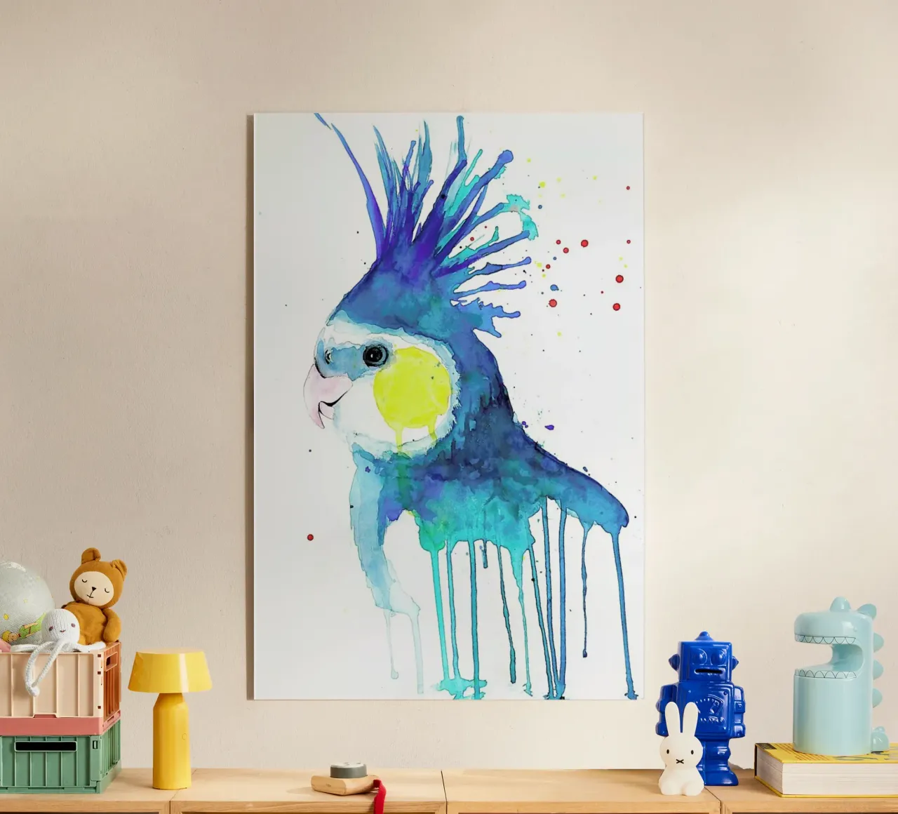 Cockatiel plexiglass da Mathilde Olsen