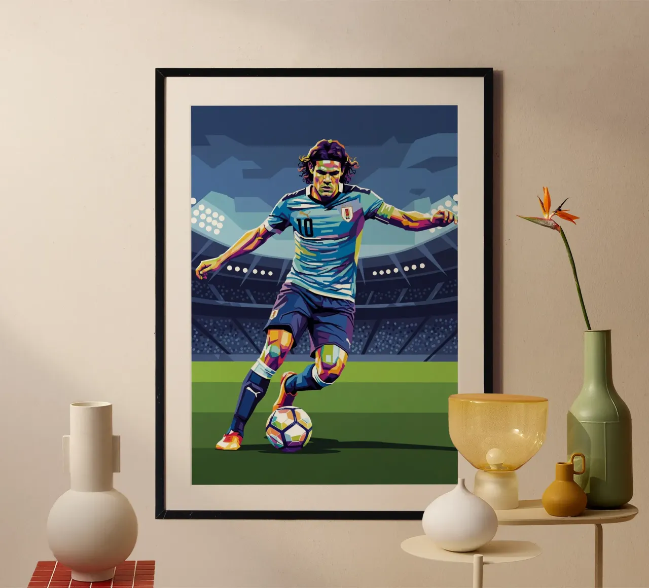 Cavani ritratto pop art #2 poster da Hantamrata