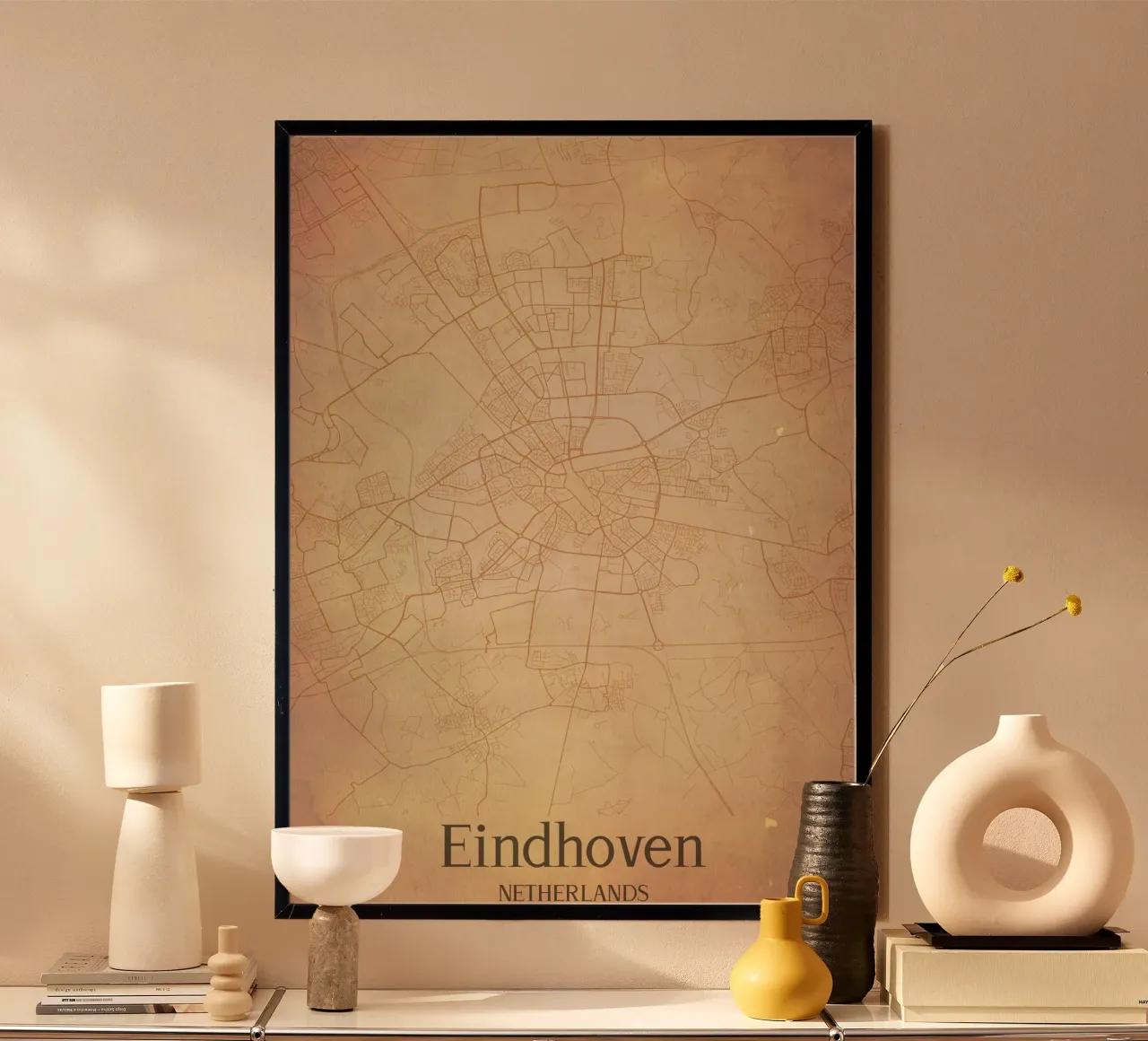 Eindhoven NETHERLANDS poster con telaio in plastica da WorldPrint