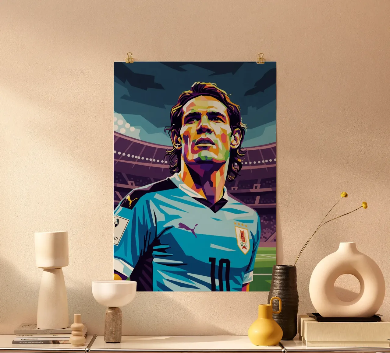 Cavani ritratto pop art #4 poster da Hantamrata