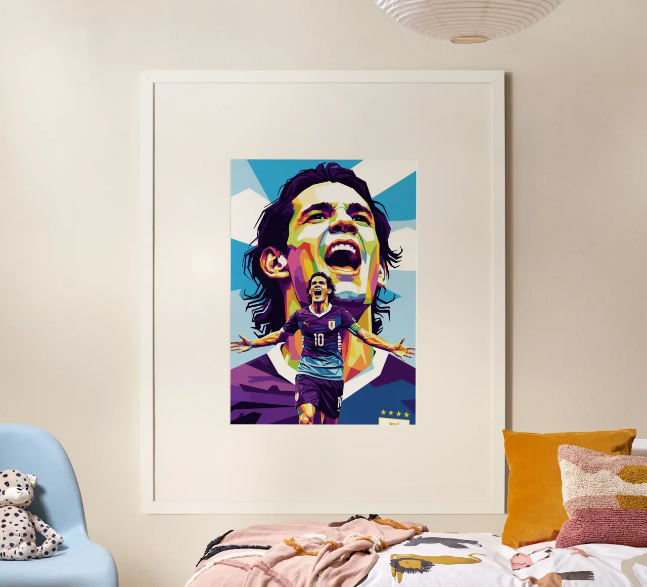 Cavani ritratto pop art #5 poster da Hantamrata