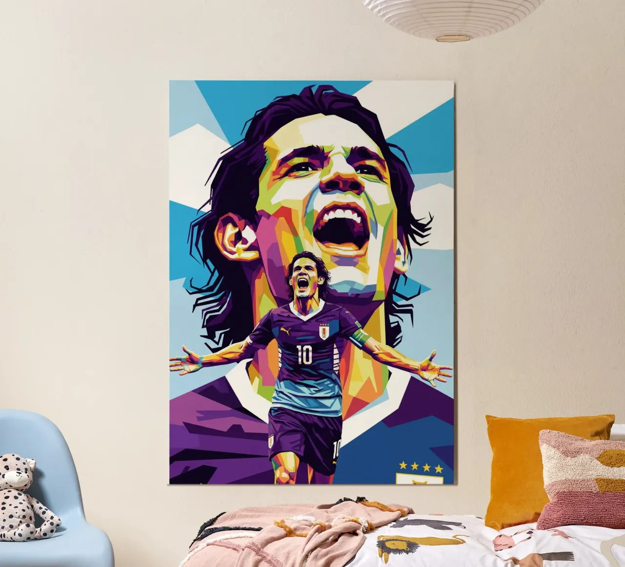 Cavani ritratto pop art #5 poster da Hantamrata