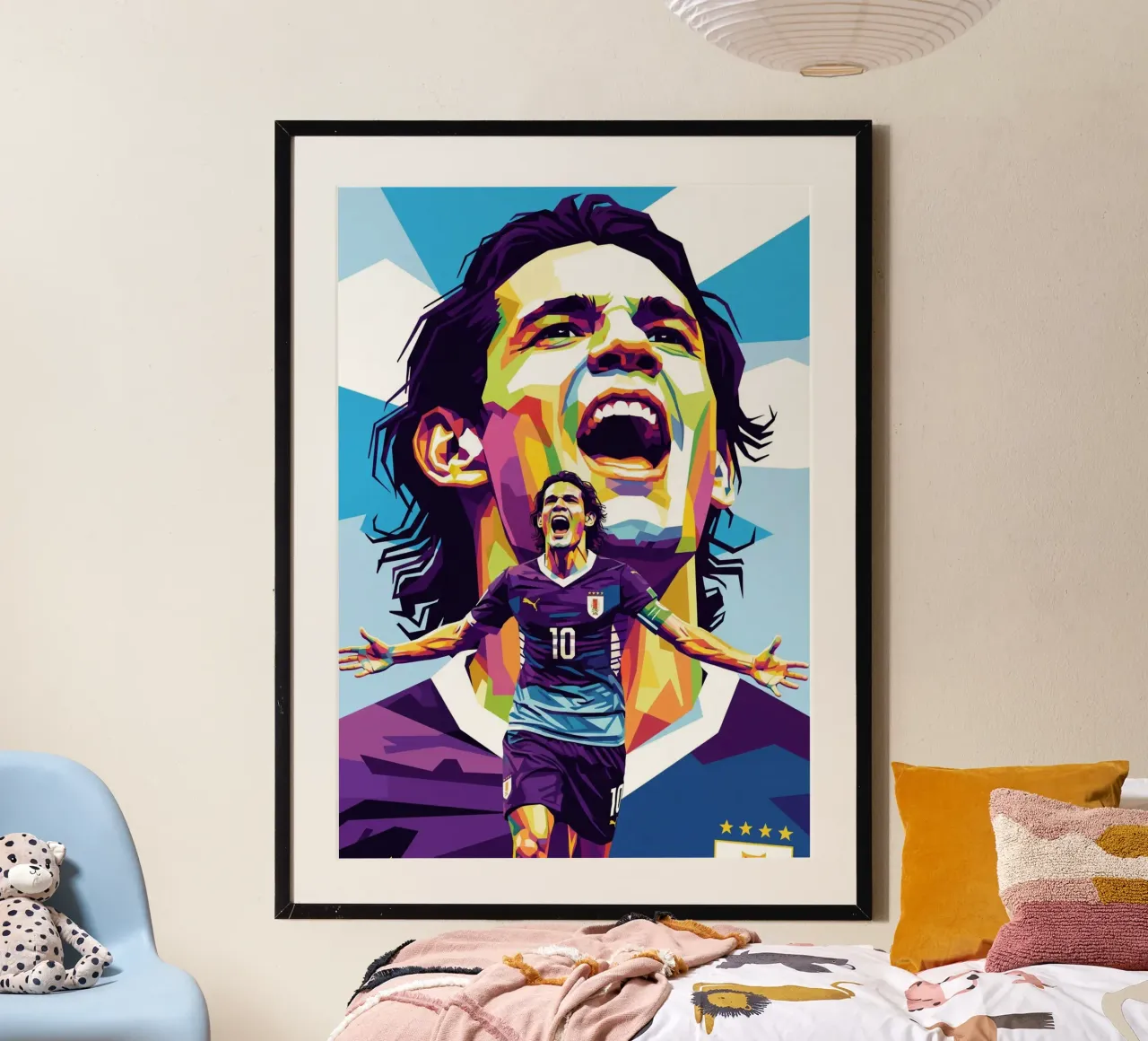 Cavani ritratto pop art #5 poster da Hantamrata