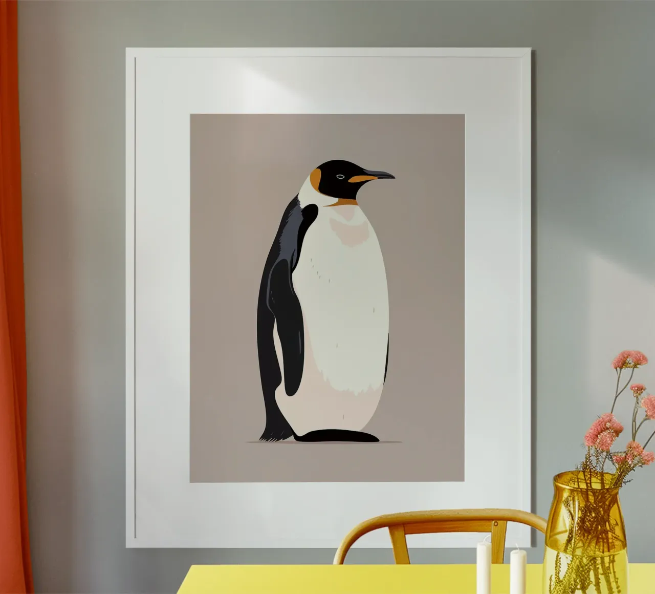 Literally a Penguin Minimalist Art poster by Maria Maier