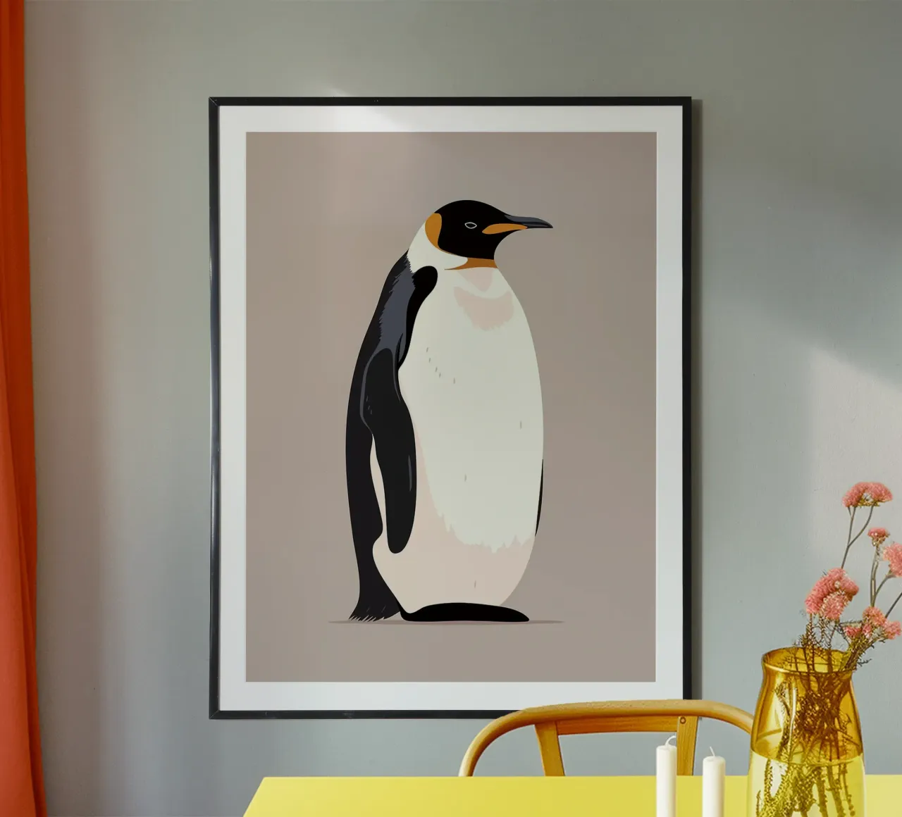 Literally a Penguin Minimalist Art poster by Maria Maier
