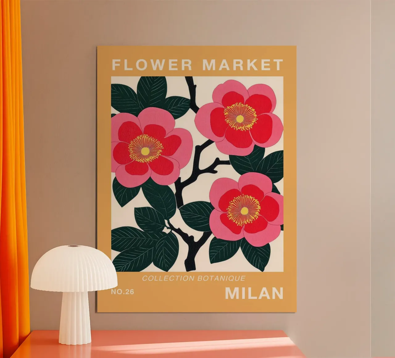 Stampa mercato dei fiori di Milano poster da Maria Maier