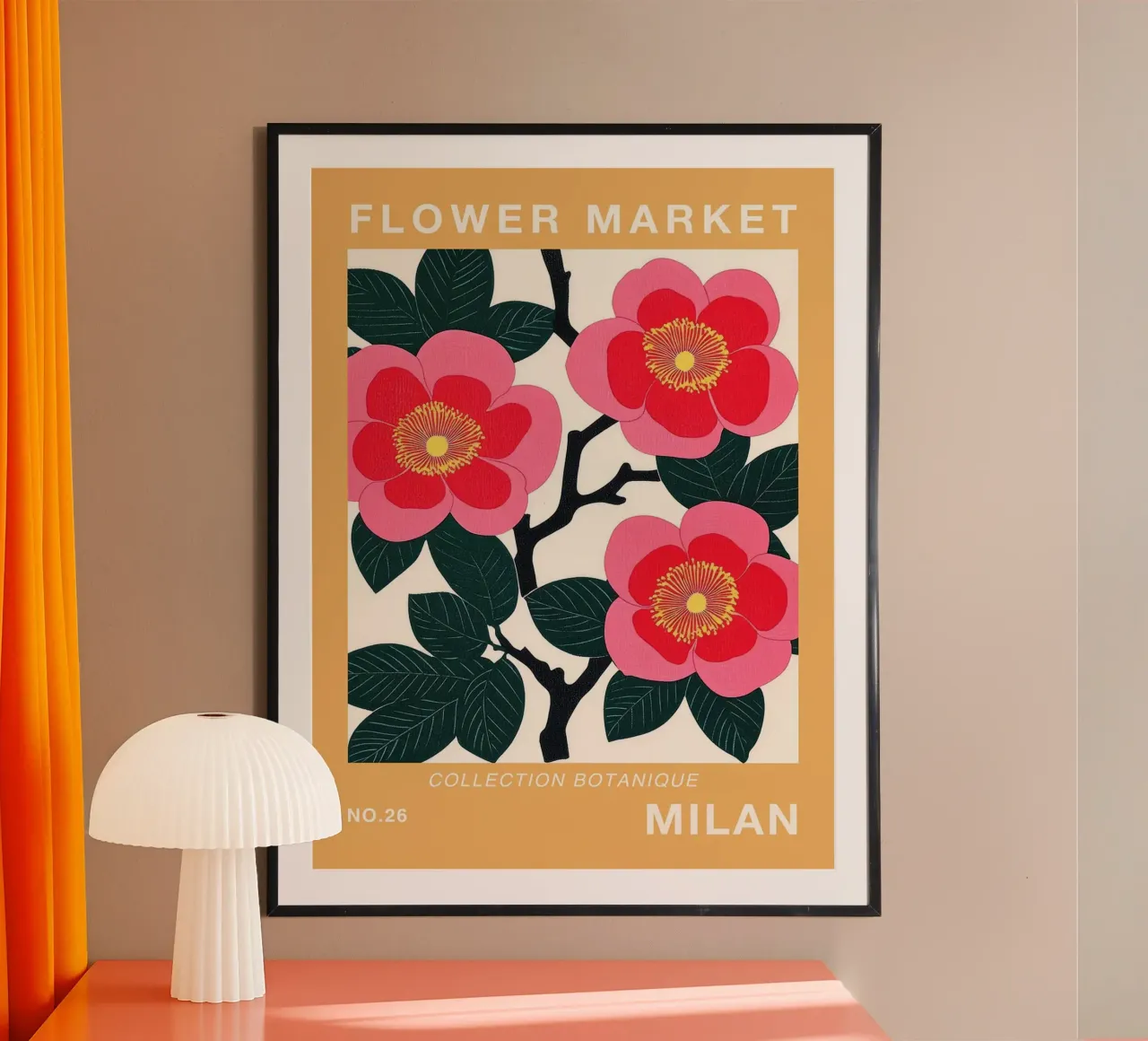 Stampa mercato dei fiori di Milano poster da Maria Maier