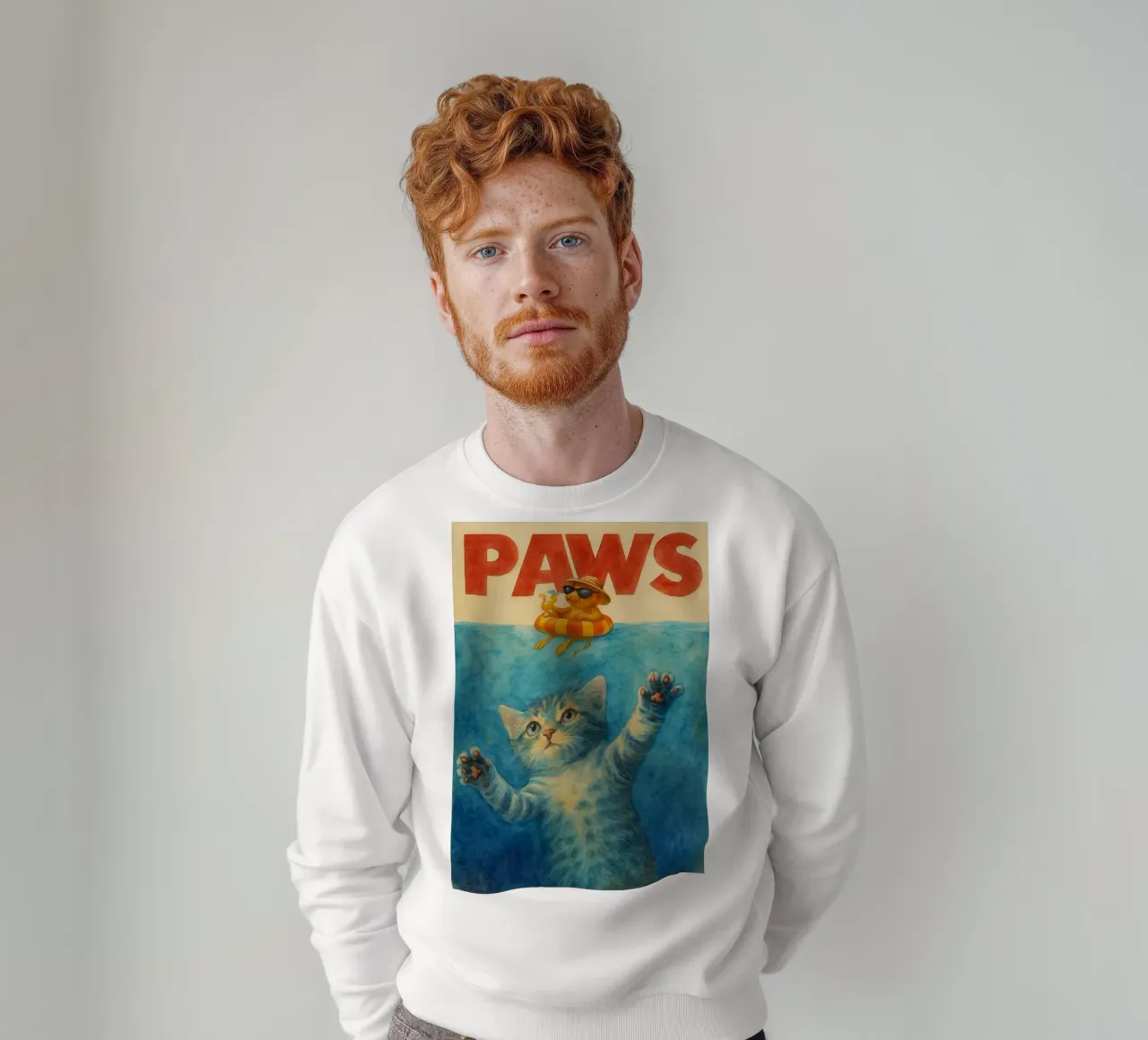 funny paws cat and mouse meme sudadera de tanabaroo