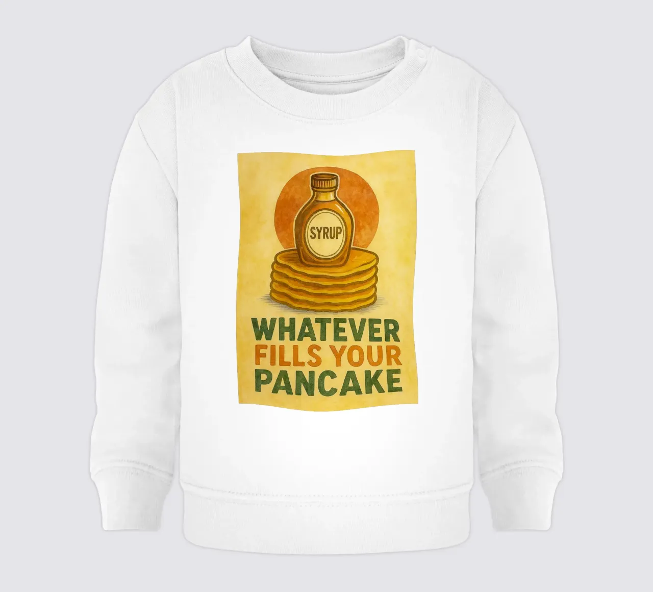 meme di pancake divertenti in cucina felpa neonato da tanabaroo