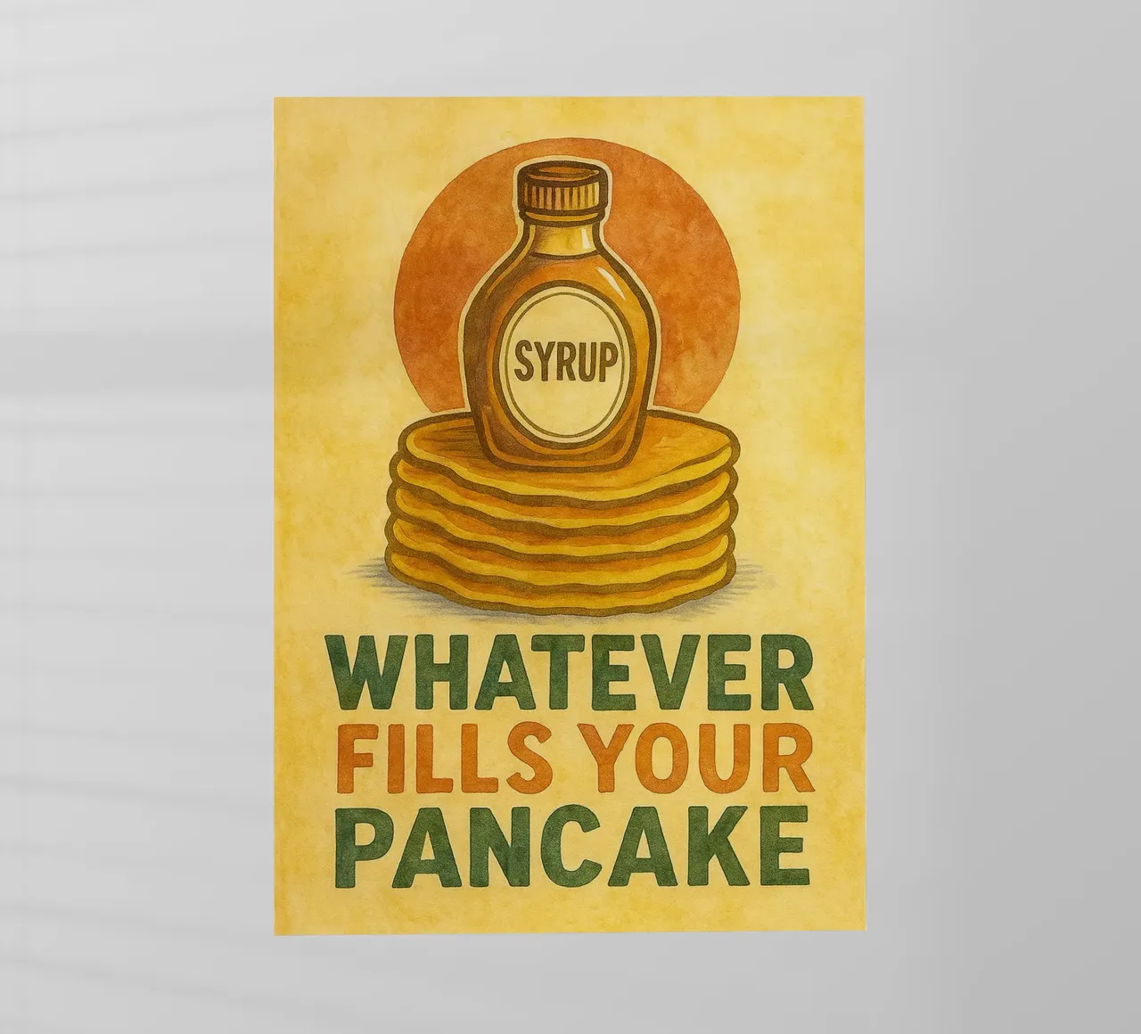 meme di pancake divertenti in cucina pellicola backlit da tanabaroo