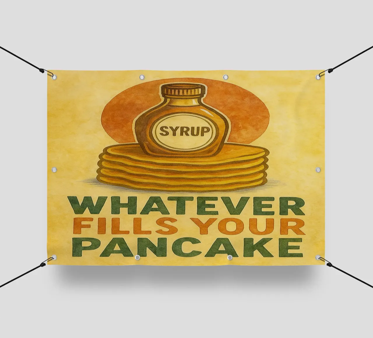 meme di pancake divertenti in cucina telo in pvc da tanabaroo