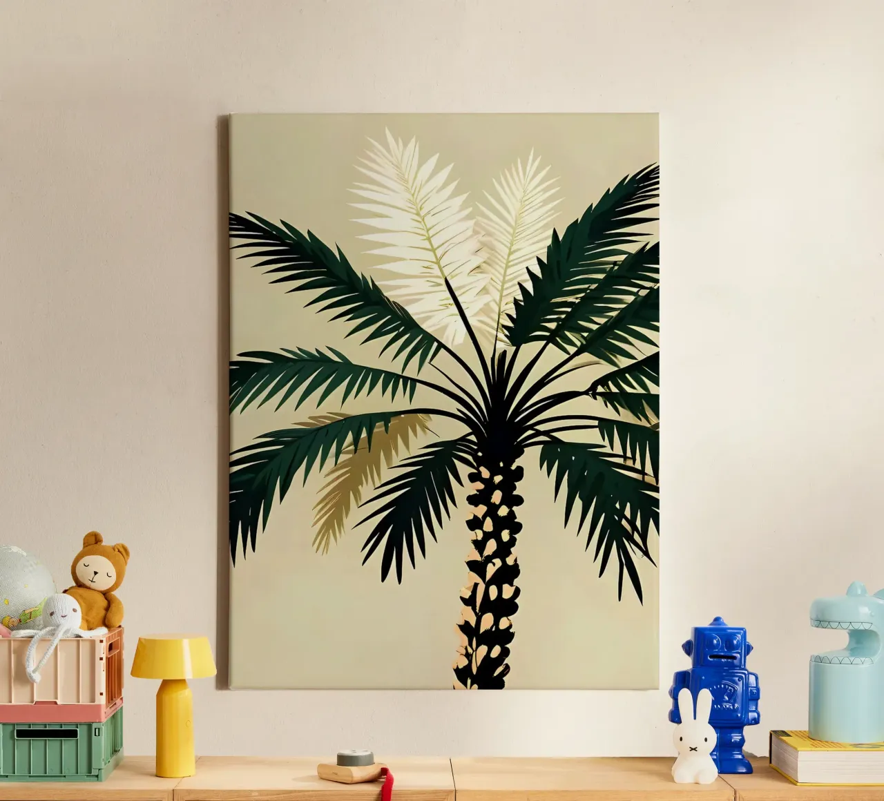 Palmacious lienzo con Marco flotante de Leon Franke