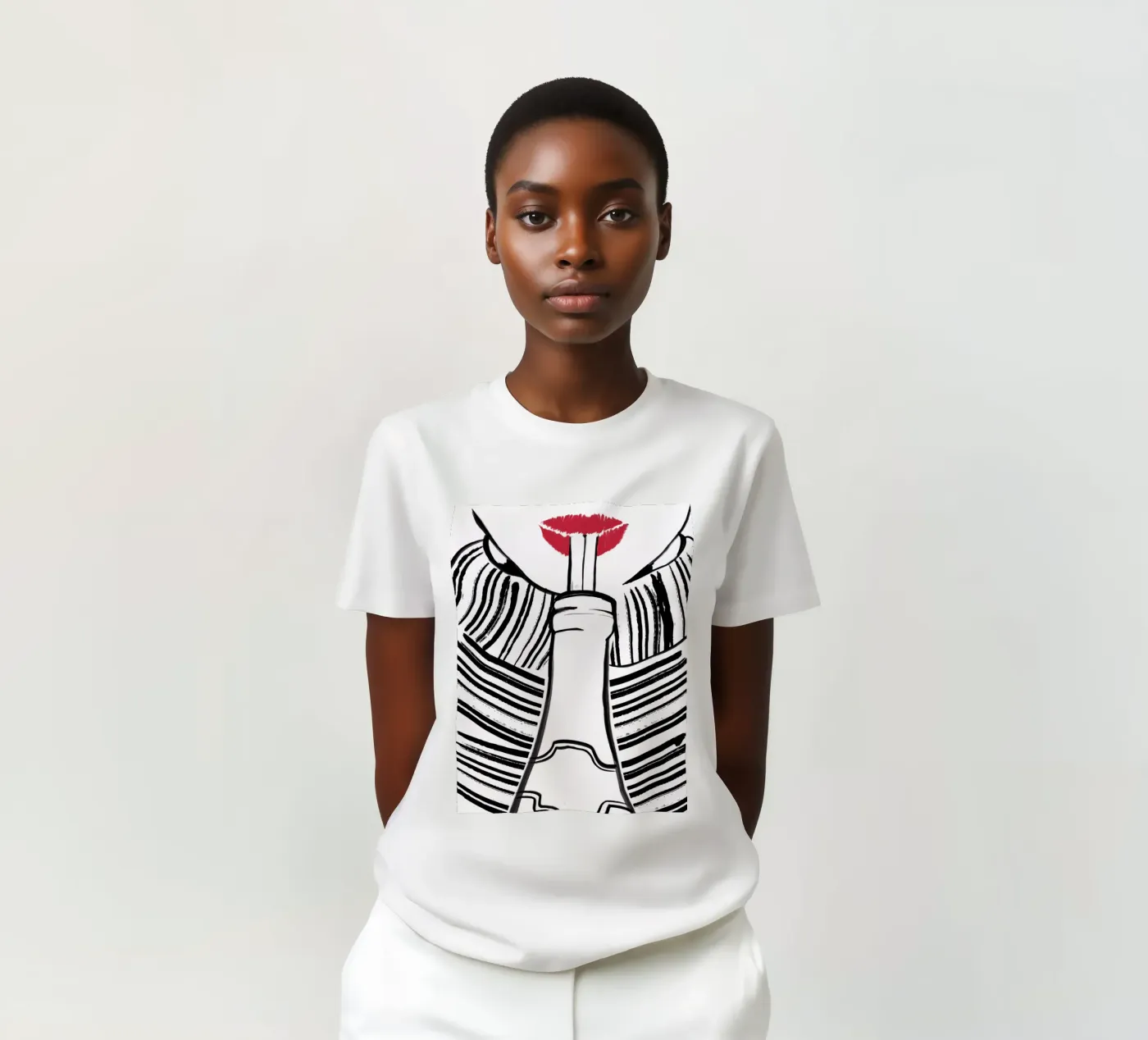 Double drinking t-shirt da XOXO Arte delicious